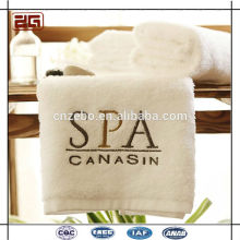 Kundenspezifische Stickerei Logo 100% Baumwolle Weiß Großhandel gebrauchte Hotel Handtücher